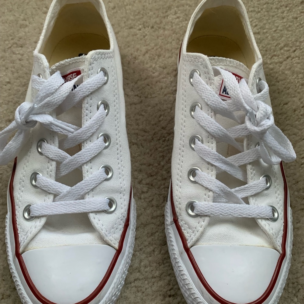 White low top converse